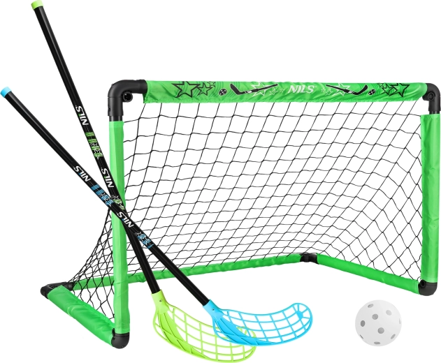 Juego de porterías de floorball con 2 sticks y pelota NILS BRH2521