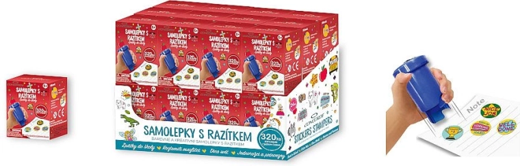 Pegatinas con tampón CONCORDE Vuelta al cole – juego de 320 uds