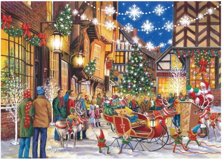 Puzzle Santa enciende las luces, 500 piezas