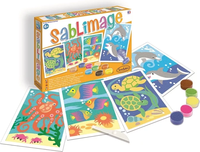 Sentosphere Sablimage mini imágenes de arena peces y delfines