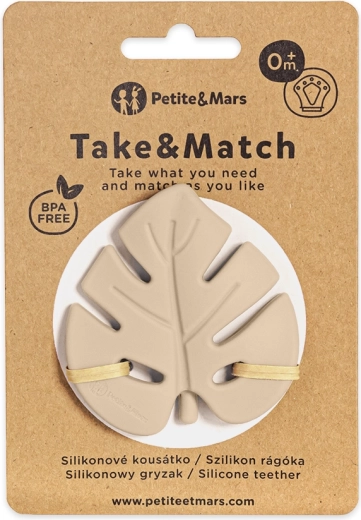 Petite&Mars mordedor de silicona Take&Match desert sand 0m+