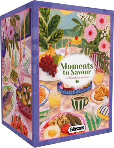 Puzzle GIBSONS Momentos para disfrutar, 3 × 500 piezas