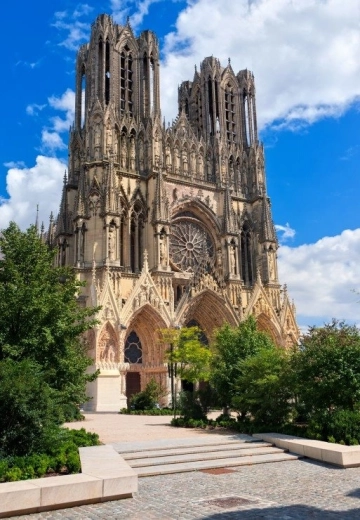 Puzzle Vista de la catedral de Reims 1000 piezas BLUEBIRD