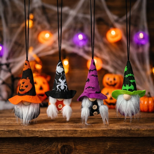 Decoración colgante de Halloween con duende - 1 unidad