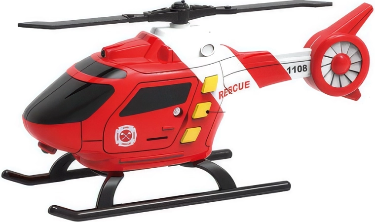 Helicóptero de rescate con efectos de luz y sonido 16,5 cm