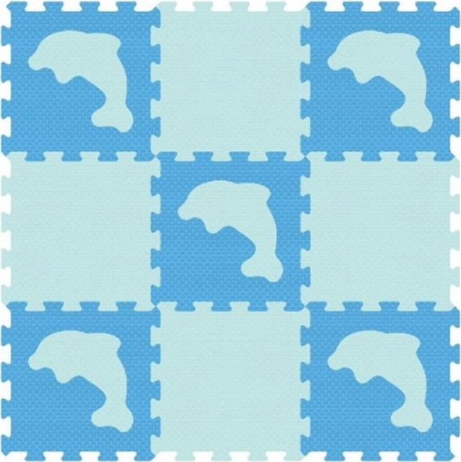 Puzzle de espuma SUN TA TOYS delfines 30 × 30 cm