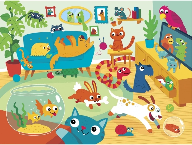 Puzle Fiesta de animales (24 piezas)