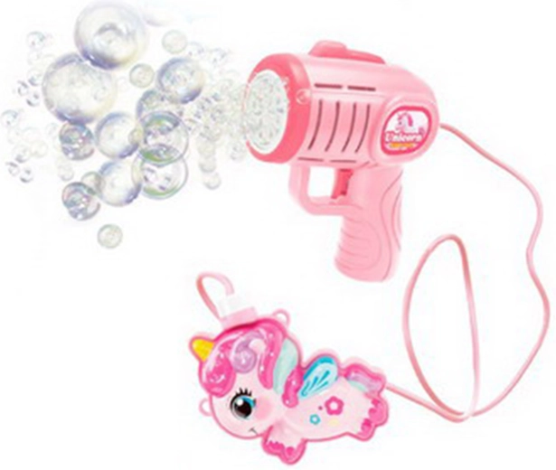 Pistola de pompas con depósito externo – unicornio 280 ml