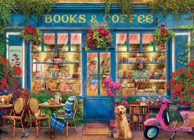 Puzzle EUROGRAPHICS Libros y café 1000 piezas