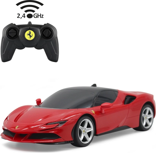 Coche RC Ferrari SF90 Stradale 1:24 rojo 2,4 GHz Jamara - 1 unidad