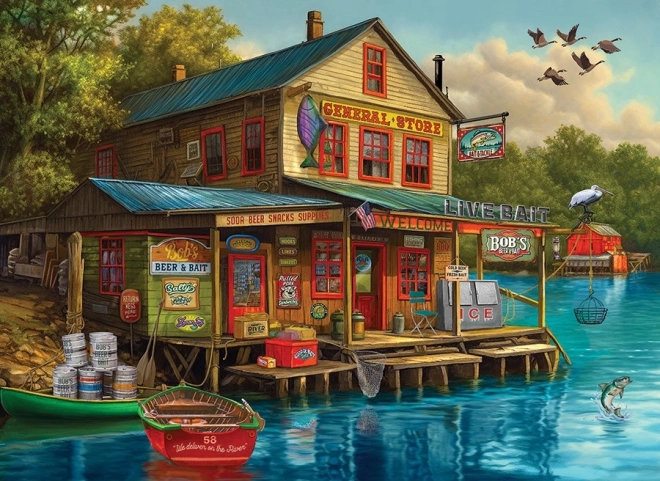 Puzle Tienda Bob's Beer & Bait 1000 piezas