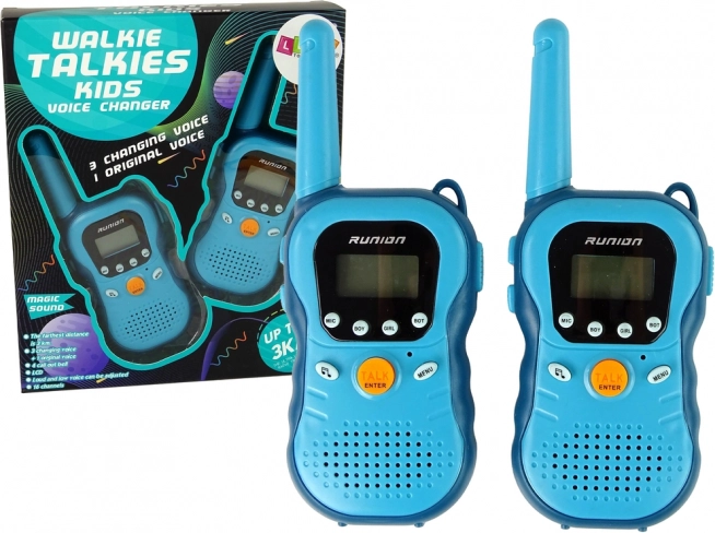 Walkie-talkies para niños – set azul de 2 uds