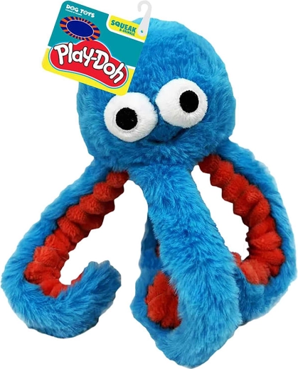 Juguete de peluche para perros Hasbro: pulpo Play-Doh 16,5 cm