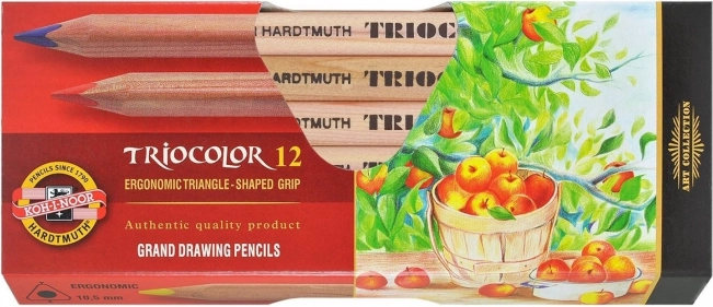 Lápices de colores triangulares Triocolor 12 uds KOH-I-NOOR