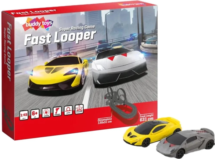Pista de coches Fast Buddy Toys