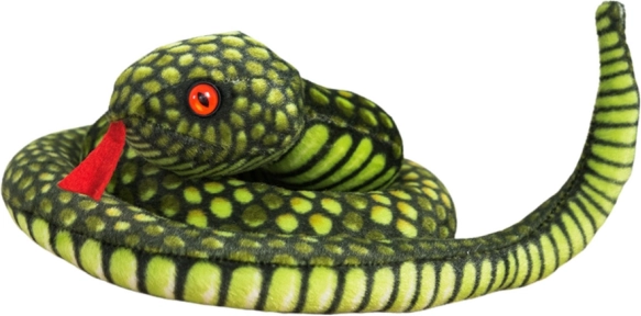Serpiente de peluche verde 100 cm