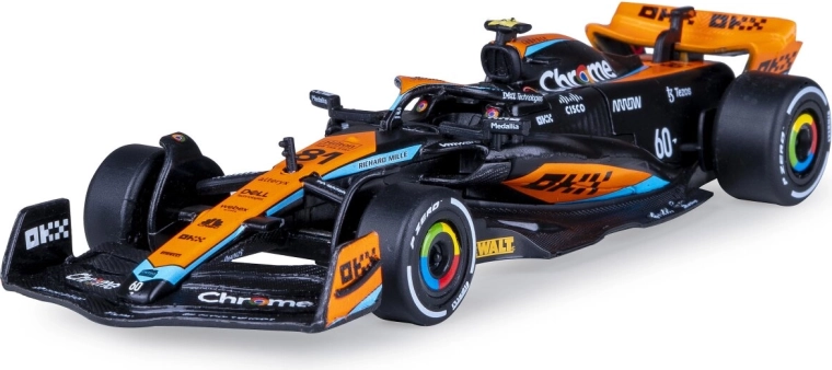 Modelo de coche McLaren MCL60 2023 Diecast 1:43 negro