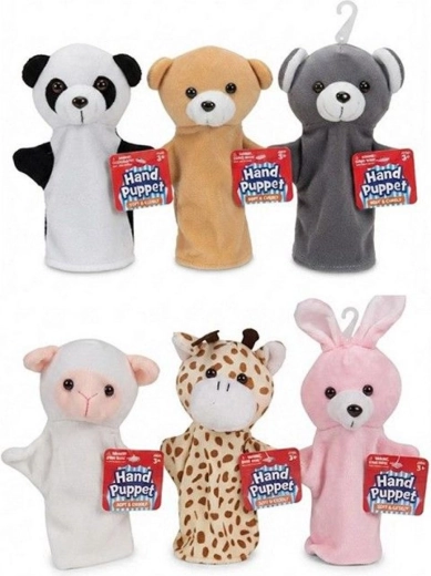 Títere de mano de peluche con forma de animalito 20 cm, surtido de modelos - 1 pieza