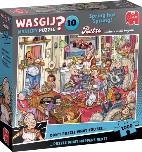Jumbo Wasgij Retro Mystery 10: ¡Ya llegó la primavera! 1000 piezas