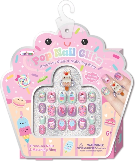 Uñas adhesivas brillantes Dulces Sparkys