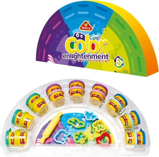 Gran set de plastilina – 18 piezas en colores fríos