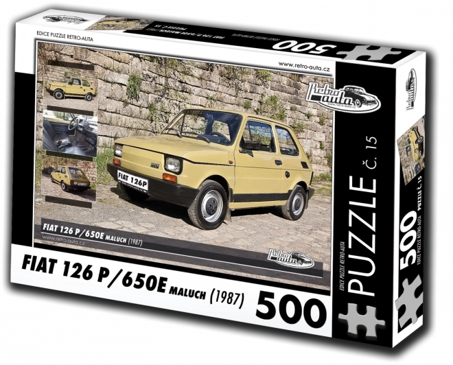 Puzzle Retro-coches Fiat 126p Maluch (1987) – 500 piezas