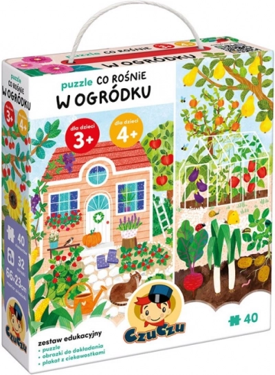 Puzle Qué crece en el jardín – set educativo