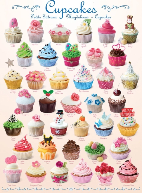 Puzle de pastelitos (cupcakes) 1000 piezas EUROGRAPHICS