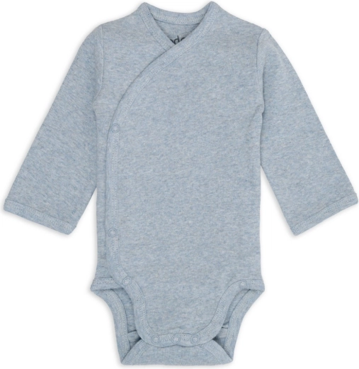 Body cruzado Lodger de manga larga melange blue fogg, talla 50