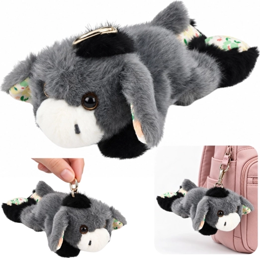 Burro de peluche sensorial con peso y colgante, 17 cm