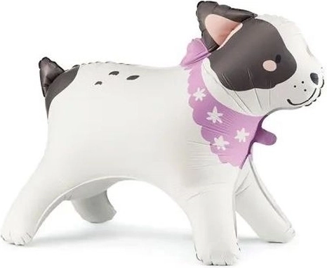 Globo de foil de pie Bulldog 75 × 57 cm