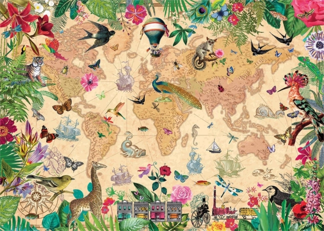 Puzzle Mundo lleno de vida de 1000 piezas de Gibsons