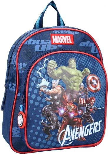 Mochila infantil Marvel Avengers azul marino de 30 cm