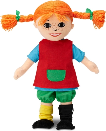 Micki of Sweden Pippi Calzaslargas muñeca suave de tela 30 cm
