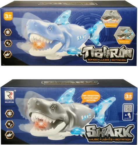 Tiburón móvil con luces y sonidos
