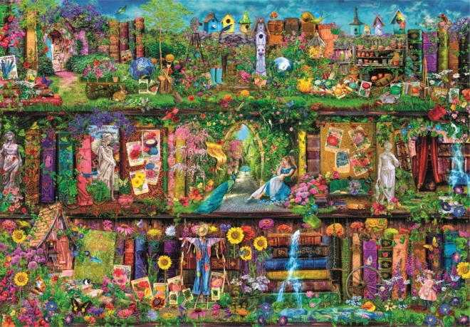 Puzzle de 6000 piezas Estantería de jardín CLEMENTONI