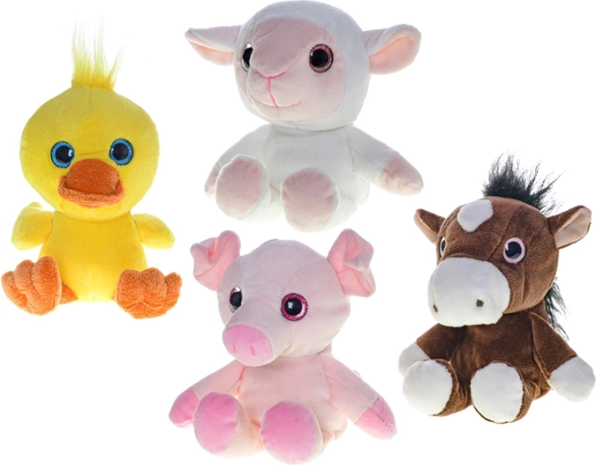 Animales de peluche de granja de 17 cm para bebés
