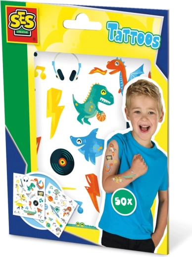 Tatuajes metálicos infantiles 50 uds.