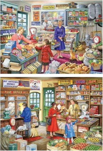 Puzzle En la tienda 2 × 500 piezas