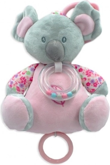 Caja de música rosa Koala 18 cm