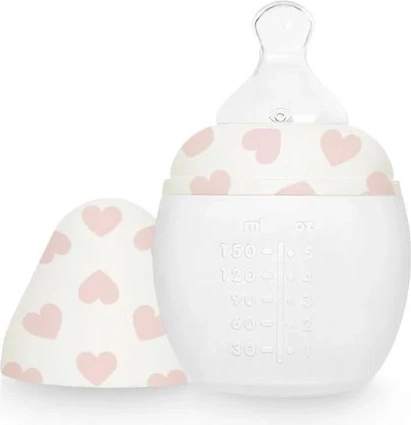 Biberón anticólicos Élhée 150 ml full of love pink