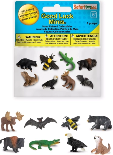 América Salvaje – Safari Ltd. Good Luck Minis funpack (8 mini figuras)
