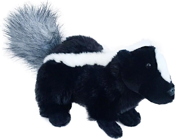 Mofeta común de peluche de 22 cm