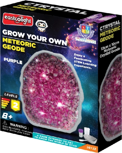 Geoda meteórica para cultivar cristales morados