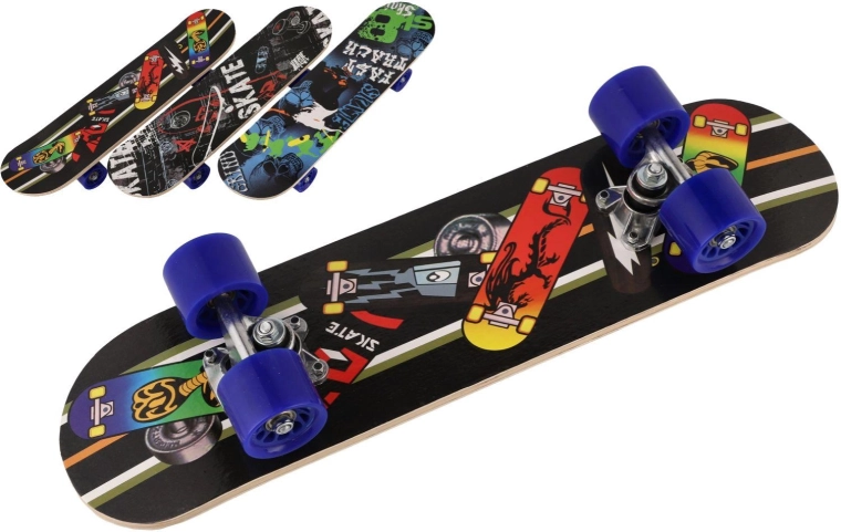 Skateboard infantil de 60 cm de madera de arce, 3 colores