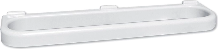 Soporte de plástico para toallas 45,8 × 10,9 cm blanco