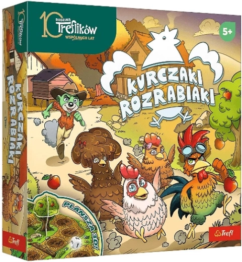 Kurczaki rozrabiaki – juego familiar de recolección de manzanas