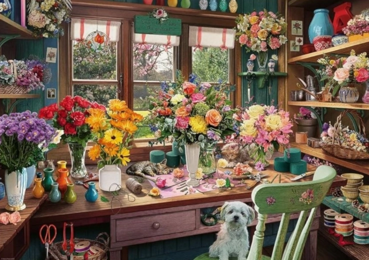 Puzzle RAVENSBURGER Encanto floral 1000 piezas