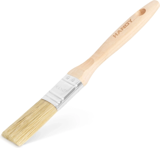 Brocha plana de pintura con mango de madera de 25 mm