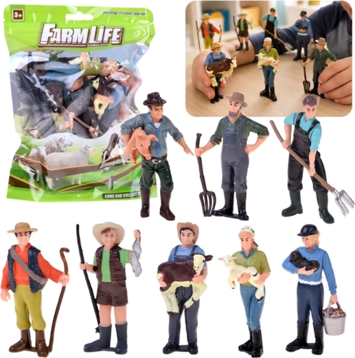 Figuras de granja – set de 8 granjeros Hop Hop Hop!